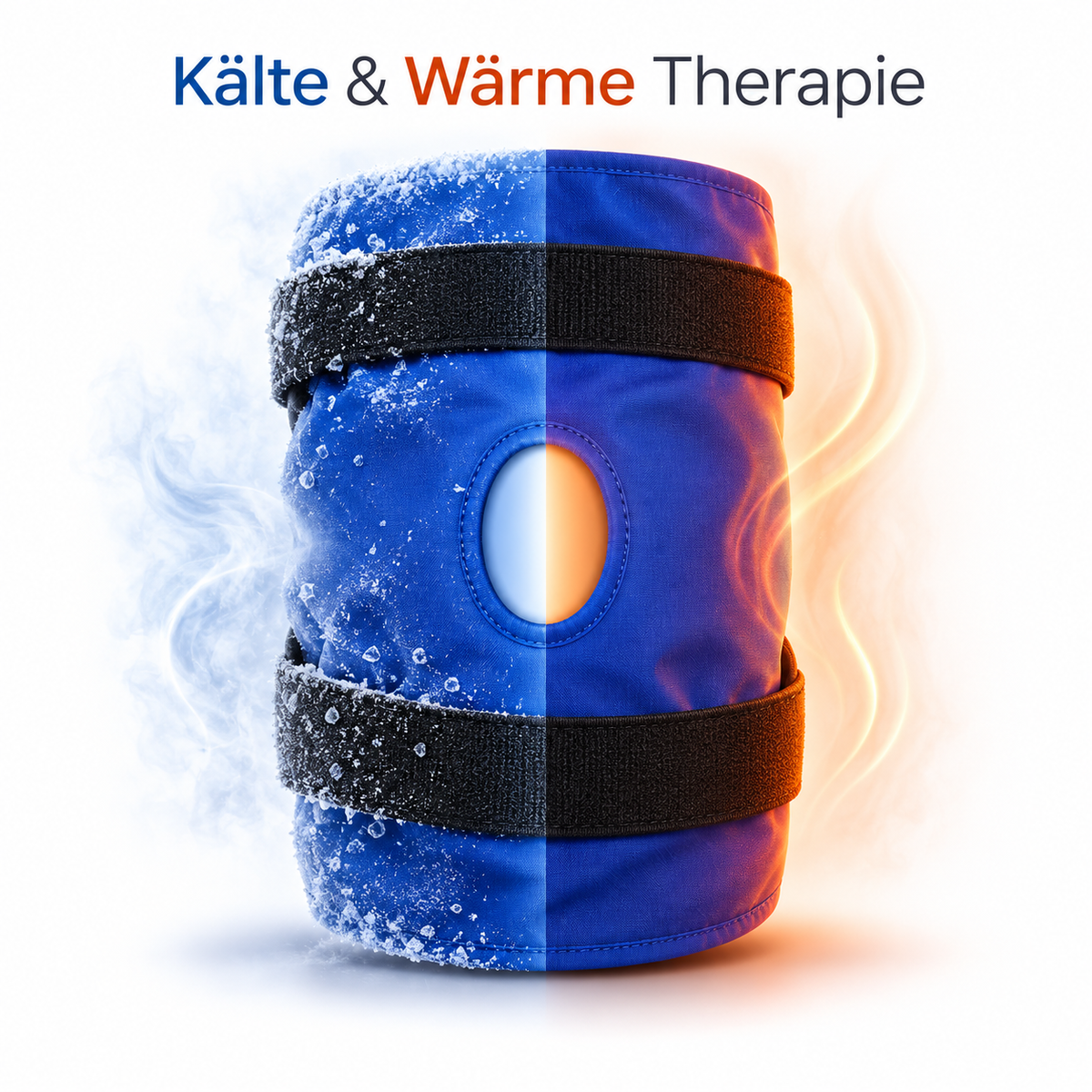 SandR Kühl- & Wärme-Kniebandage mit Gel-Kompression